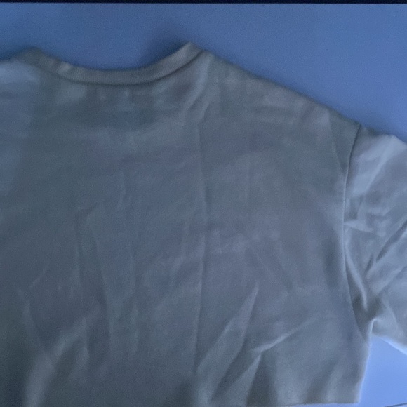 Cropped warm sweater with blue print - Picture 2 of 3